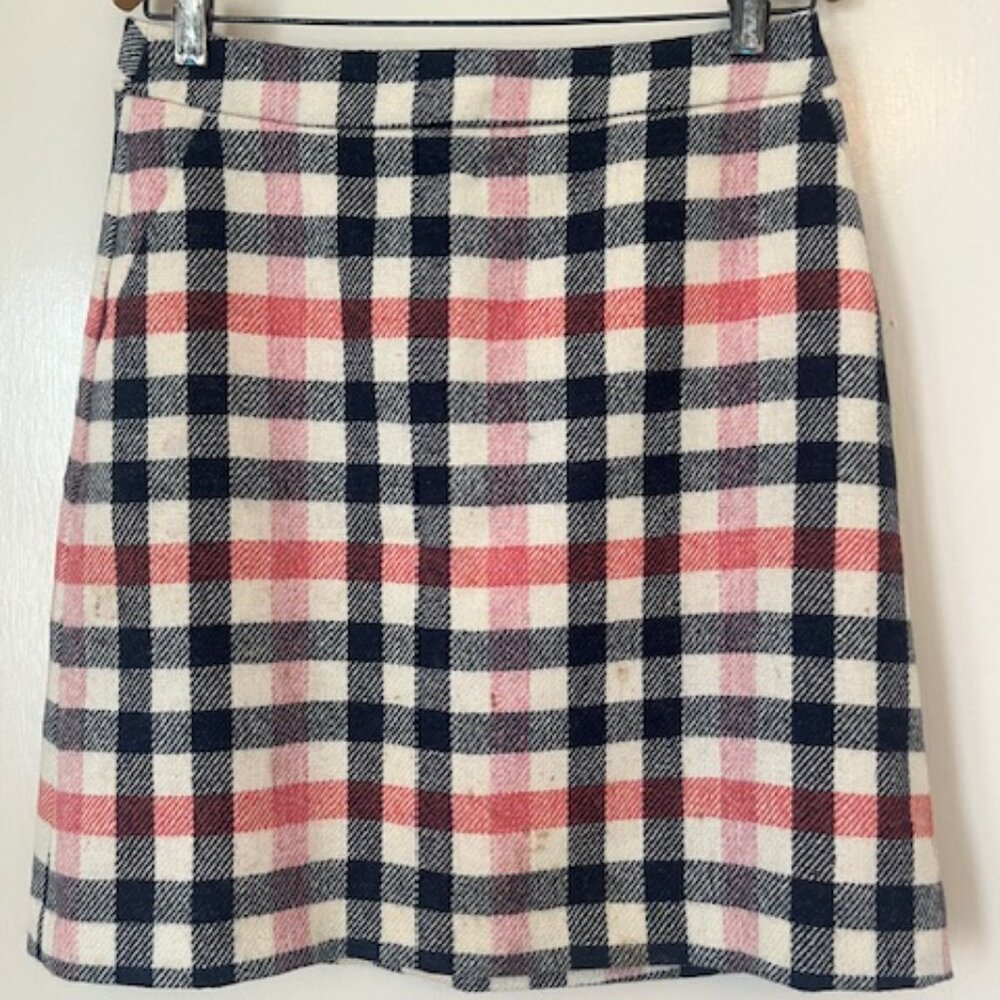 Boden British Tweed Skirt Mini US 4R